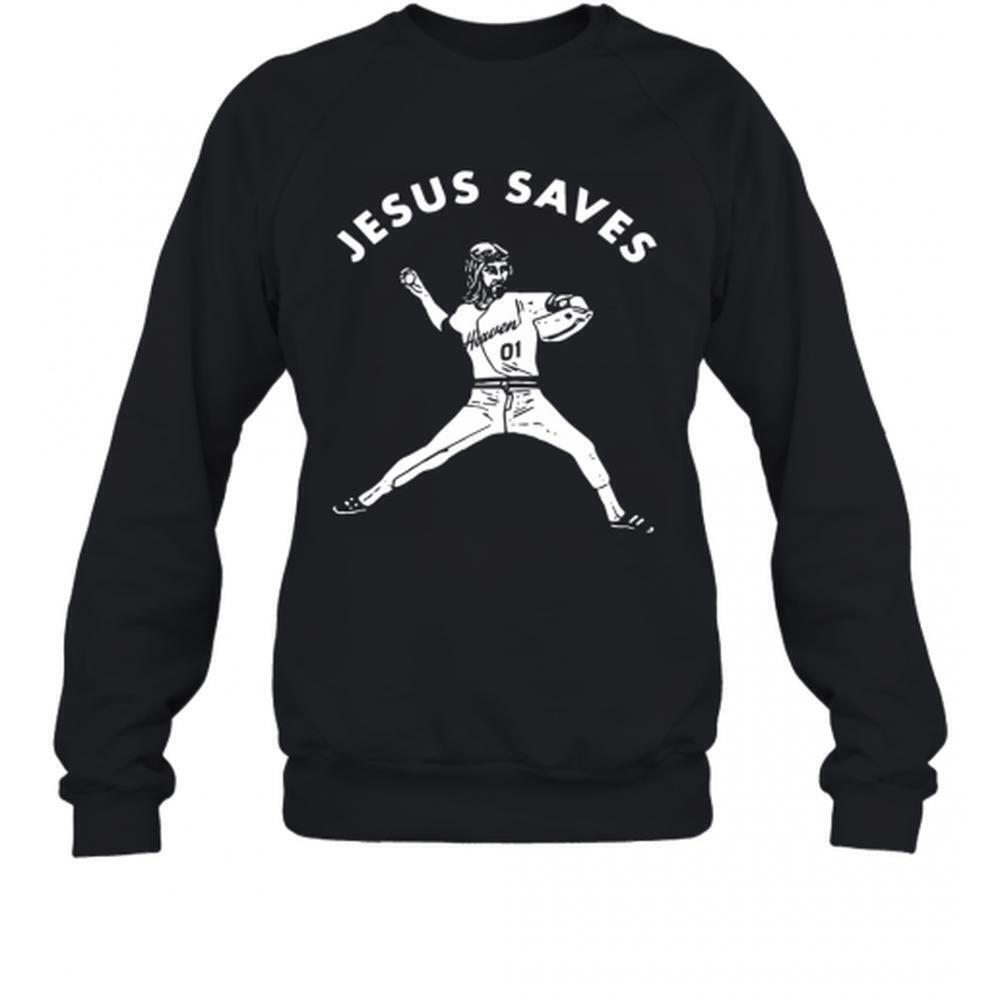 Jesus Saves Baseball T-Shirt
